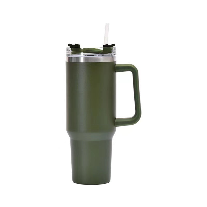 Stainless Steel Insulated Cup 40oz Straw Bingba BargainsRule