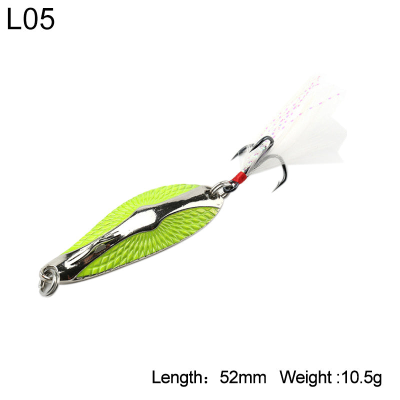 Sequined metal long shot bionic fake bait