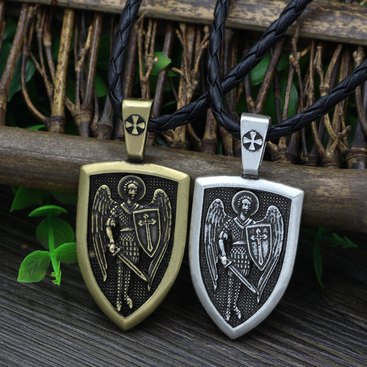 Saint Michael Archangel Pendant Necklace