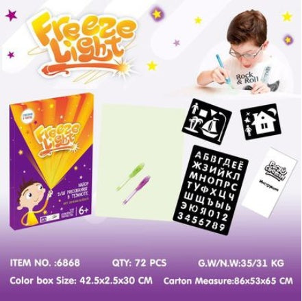 Educational Toy Drawing Pad 3D Magic 8 Light Effects Puzzle Board Sketchpad BargainsRule