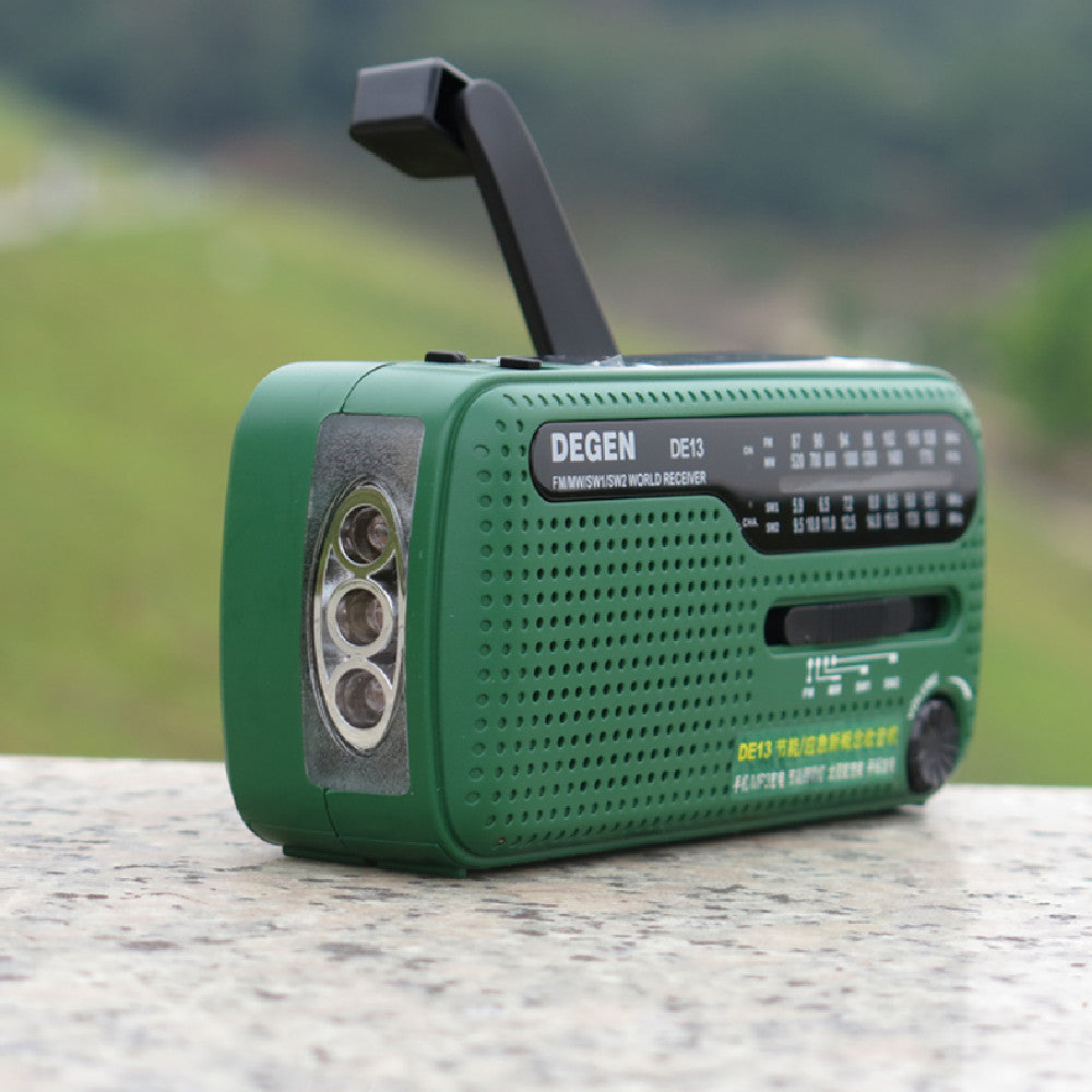 Hand-cranked Solar Rechargeable Radio Portable Emergency BargainsRule