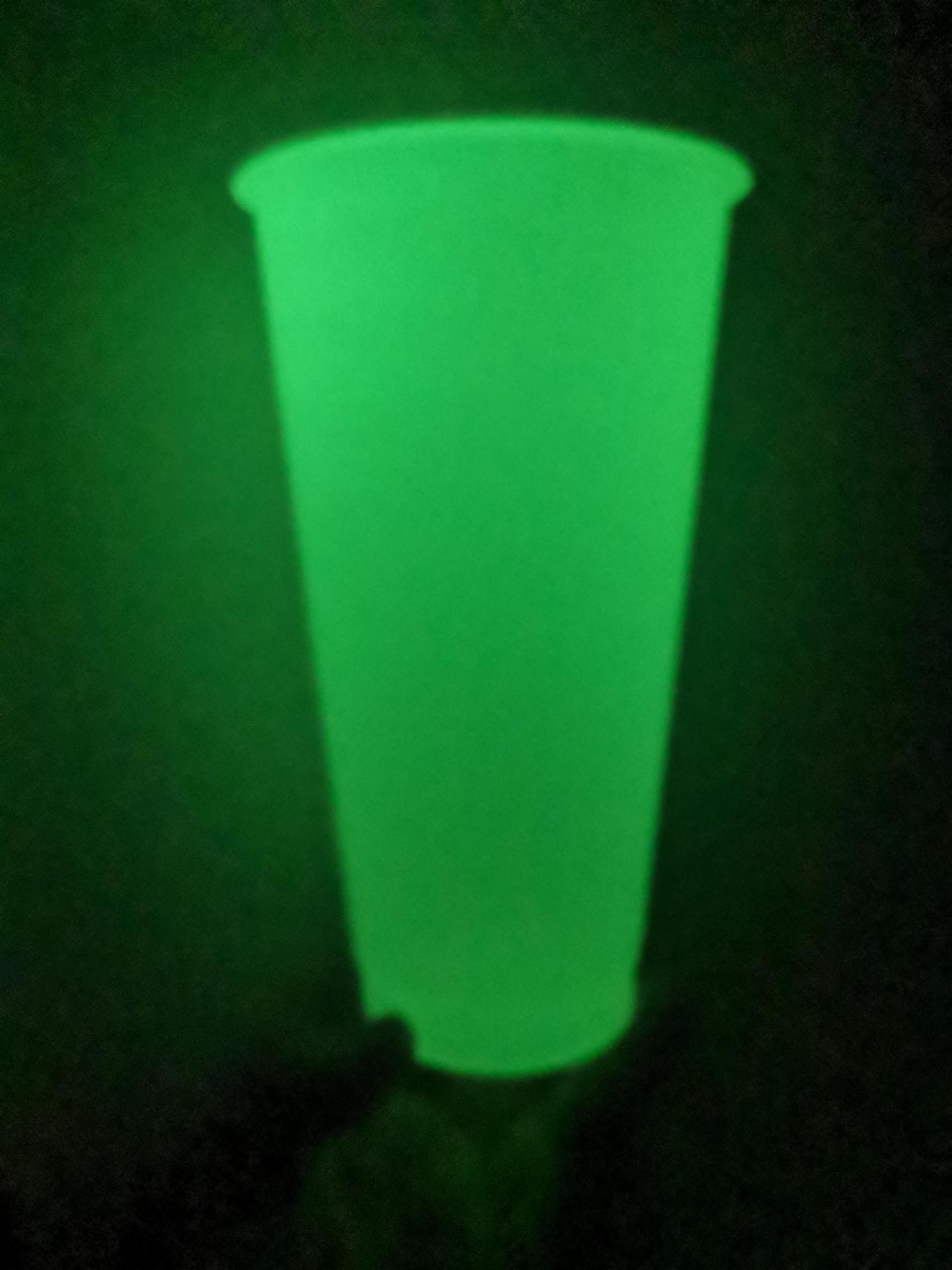 Cross-border E-commerce New Product Plastic Sippy Cup Luminous Cup Fluorescent Cup Discoloration Cup