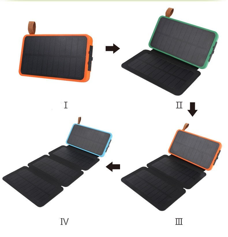 Solar charging treasure folding  sleeve