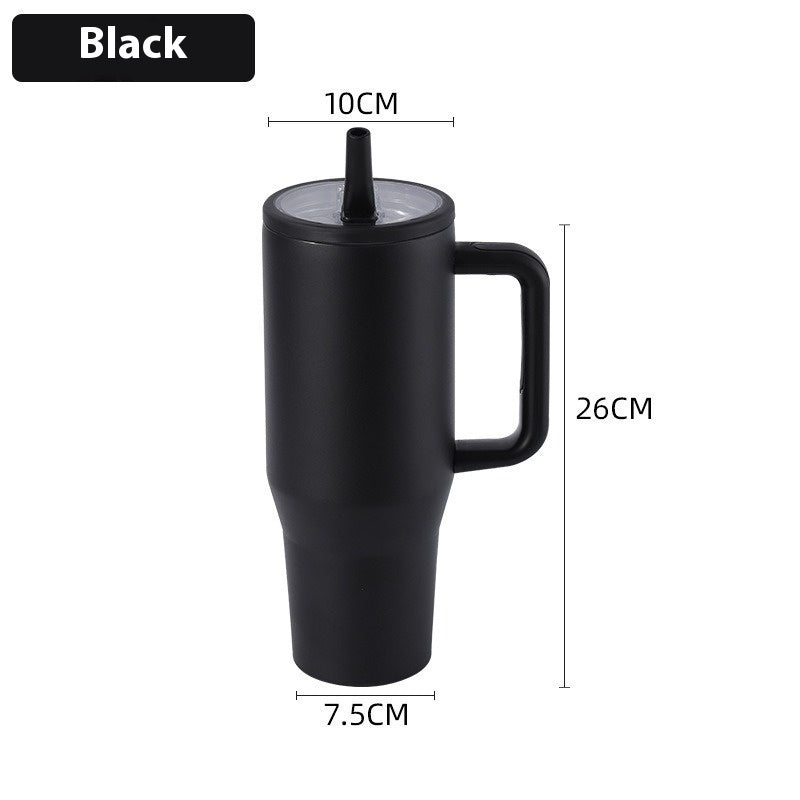 Car Portable Leak-proof Silicone Folding Cup With Straw