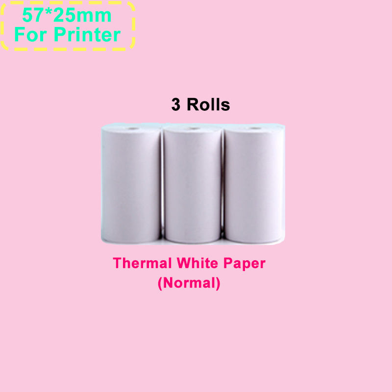 Portable Mini Printer HD Photo Pocket Thermal Label With White Color Adhesive Paper Wireless Bluetooth Learning Paper Mini Maker BargainsRule