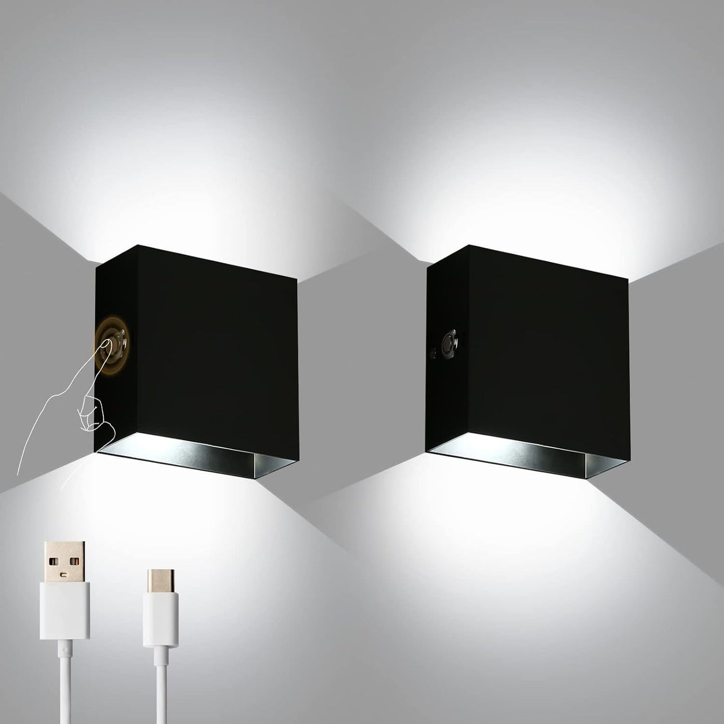 Wiring Free Rechargeable Wall Lamp USB Rechargeable Wall Lamp BargainsRule