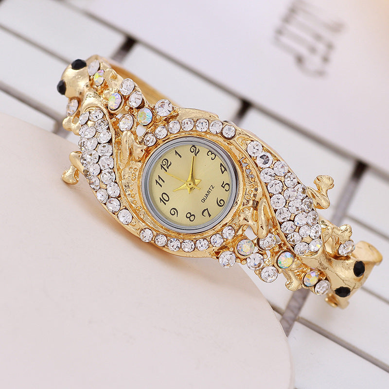 Diamond and gold bracelet watch BargainsRule