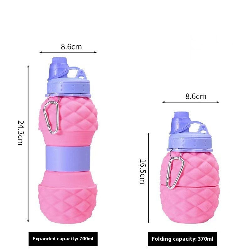 Silicone Folding Water Retractable Sports Bottle