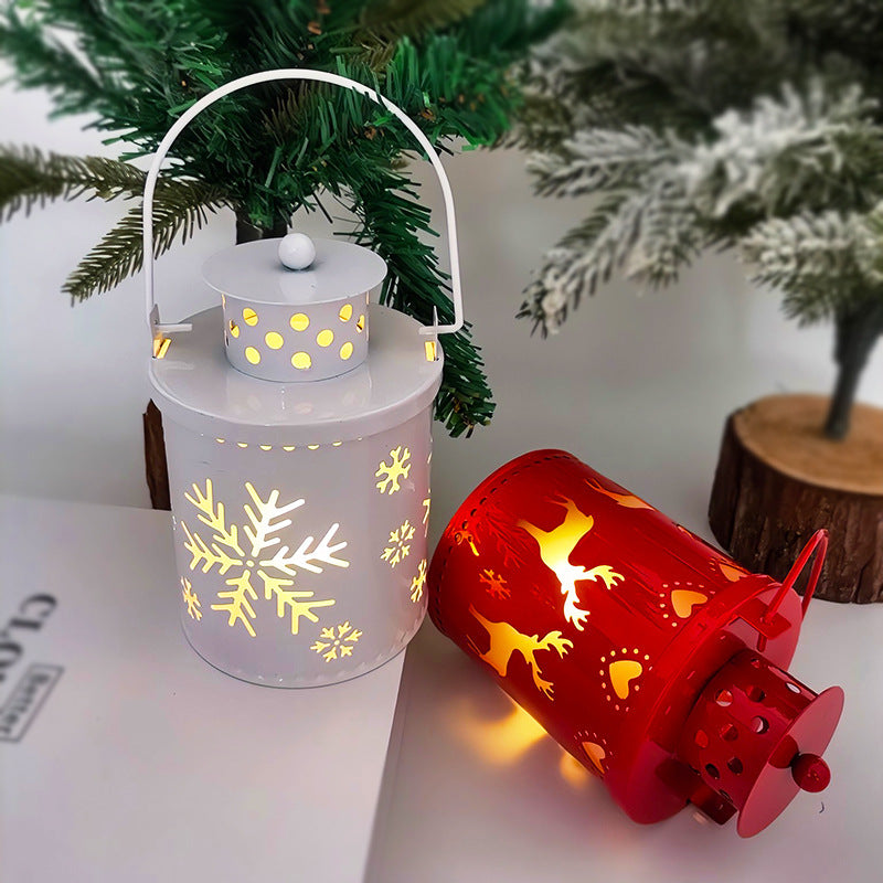 Christmas Candle Lights LED Small Lanterns Wind Lights Electronic Candles Nordic Style Creative Holiday Decoration Decorations BargainsRule