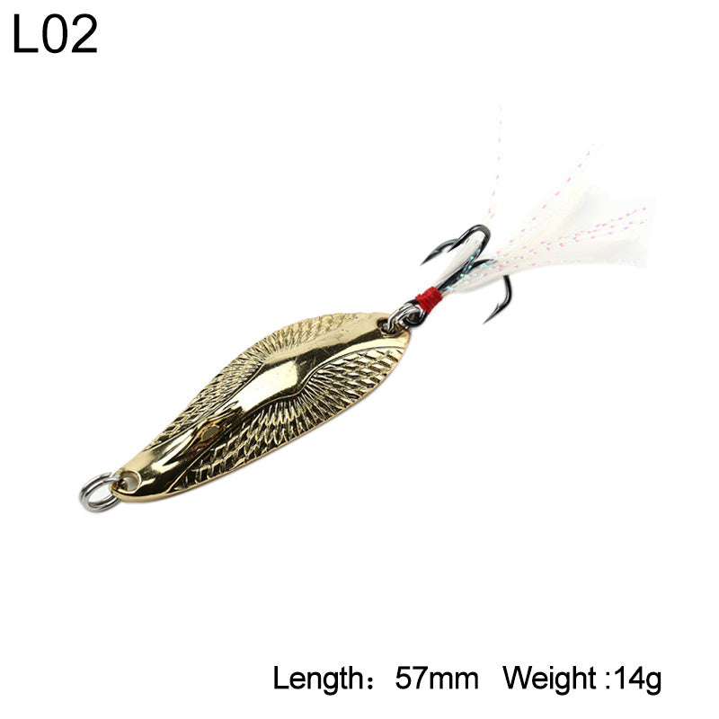 Sequined metal long shot bionic fake bait