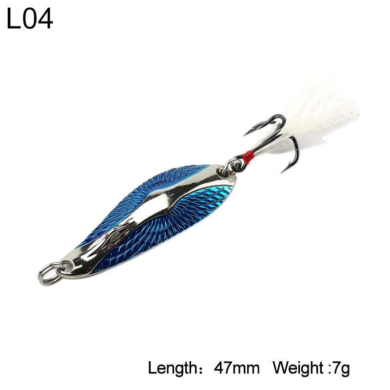 Sequined metal long shot bionic fake bait