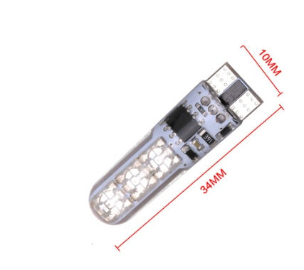 Excellent pies T10 width lamp silica gel 5050-6SMD car LED colorful RGB lights flashing license plate lamp BargainsRule