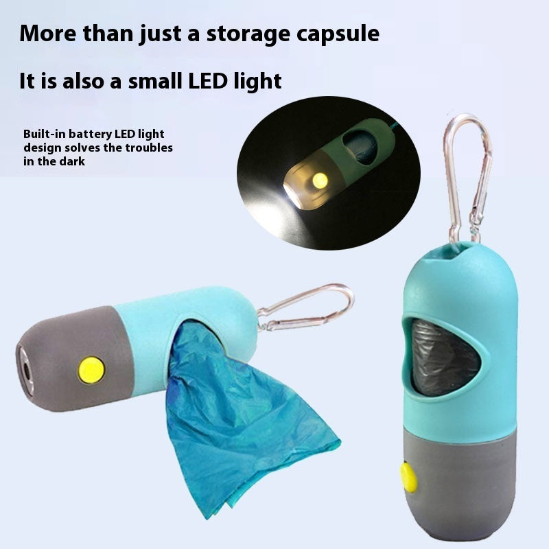 Led Light Pet Waste Bag Dispenser For Dogs Cats Dog Poop Scooper Bags Waste Bags Holder Dispensers Pet Clean Accessories BargainsRule