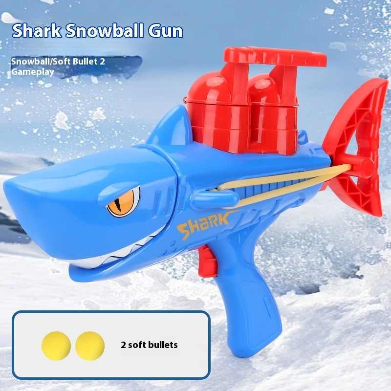 Children's Shark Snowball Gun Snow Outdoor Toys BargainsRule