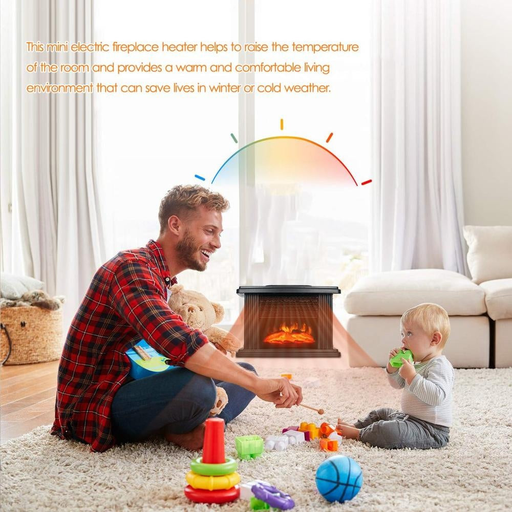 European Style Electric Fireplace Heater LED Flame Effect Stove  With Remote Control BargainsRule