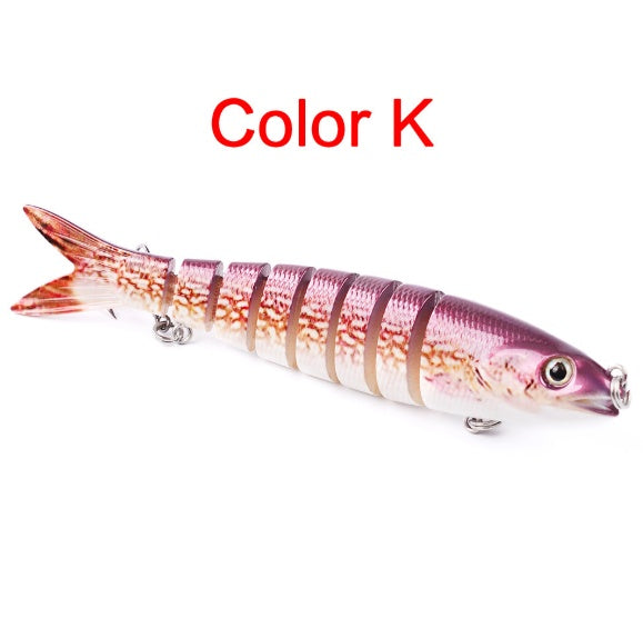 Pike Fishing Lures Artificial Multi Jointed Sections Hard Bait Trolling Pike Carp Fishing Tools BargainsRule