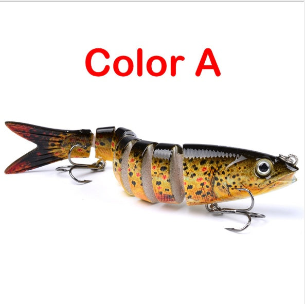 Pike Fishing Lures Artificial Multi Jointed Sections Hard Bait Trolling Pike Carp Fishing Tools BargainsRule