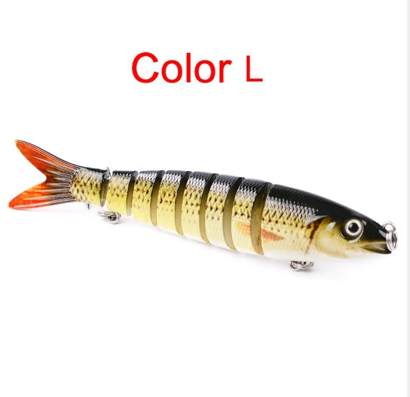 Pike Fishing Lures Artificial Multi Jointed Sections Hard Bait Trolling Pike Carp Fishing Tools BargainsRule