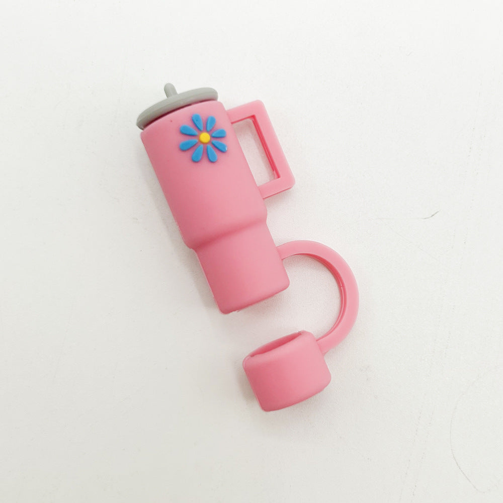 Outdoor Cup Lid Straw Cap Silicone Anti-plug Accessories