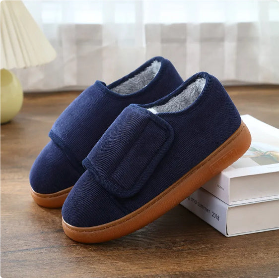 Large Opening Warm Cotton Slippers Bag Heel For Men And Women BargainsRule