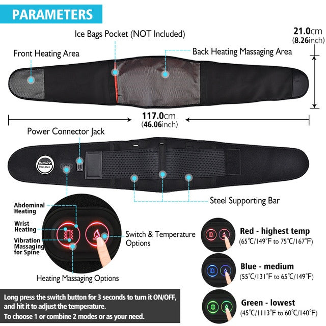 Hailicare Red Light Heated Belt BargainsRule