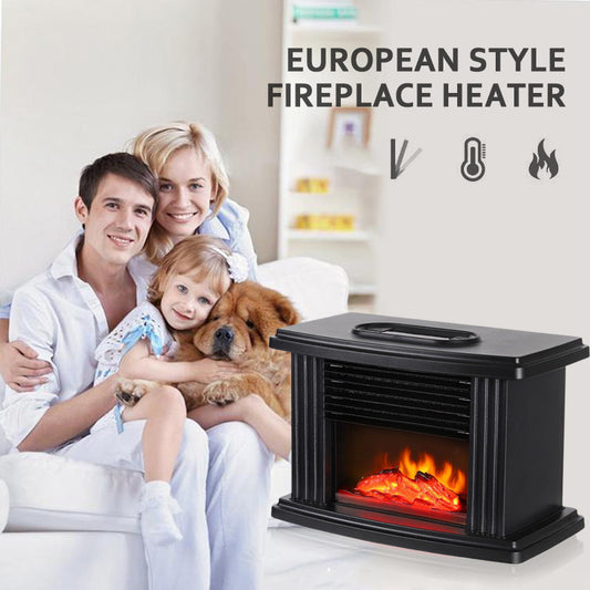 European Style Electric Fireplace Heater LED Flame Effect Stove  With Remote Control BargainsRule