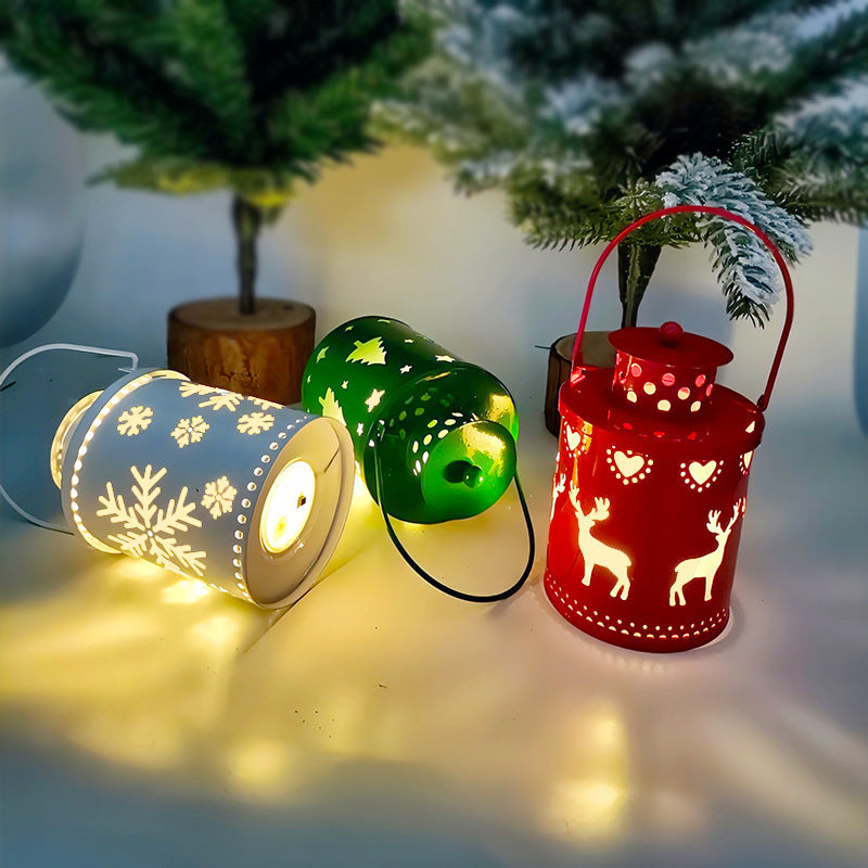 Christmas Candle Lights LED Small Lanterns Wind Lights Electronic Candles Nordic Style Creative Holiday Decoration Decorations BargainsRule