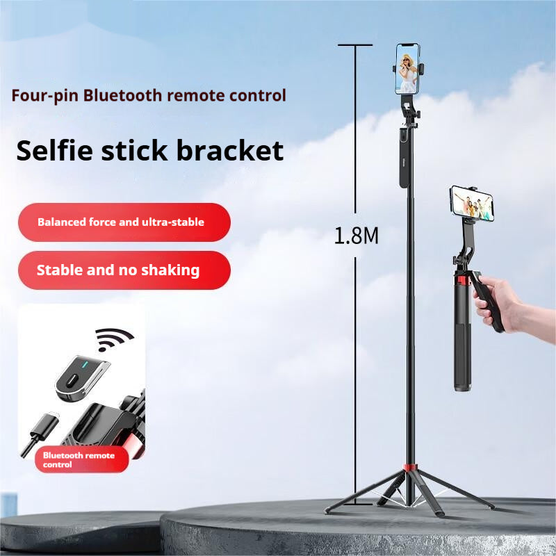 Bluetooth Live Quadrupod Selfie Stick Tripod BargainsRule