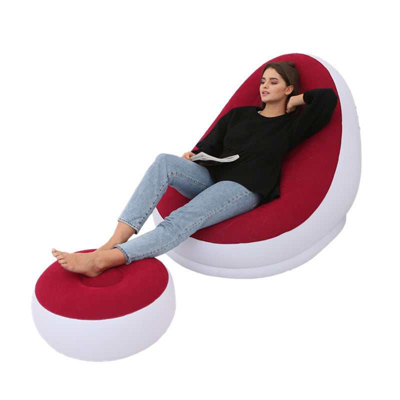 Thicker Inflatable Sofa Lazy Sofa Band Footstool