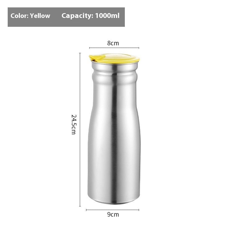 Stainless Steel Cold Water Bottle Single Layer Water Pitcher BargainsRule