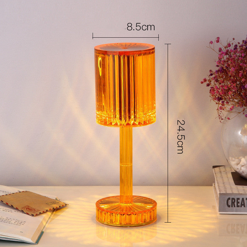 New Crystal Table Lamp Hotel Decoration Diamond Romantic Warm Led For Home Decor Romantic Gift Night Light BargainsRule