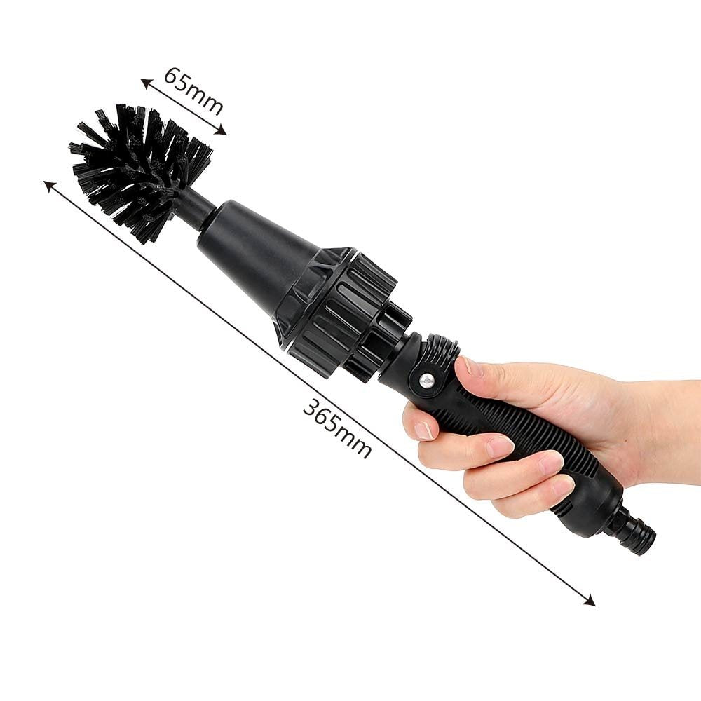 Water-driven Rotary Cleaning Brush Wash Hand-held Water Spray Brush BargainsRule