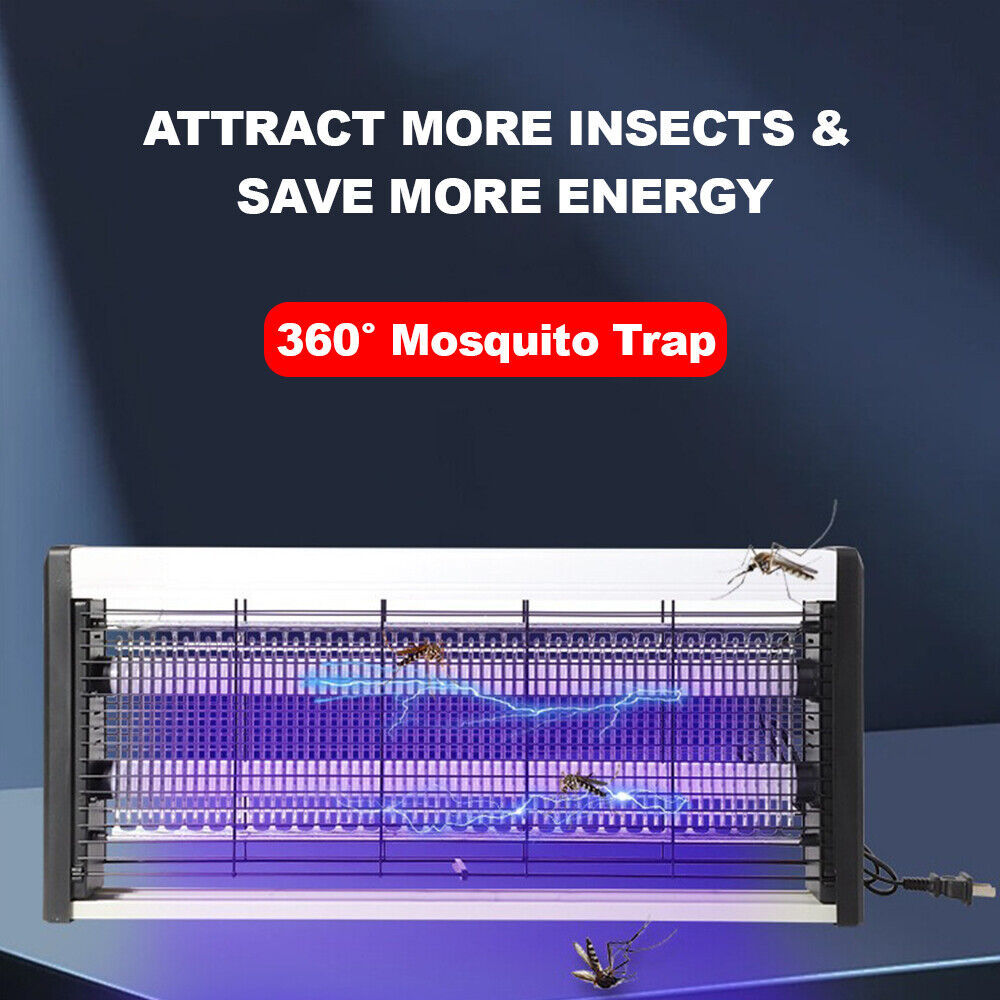 20W-40W ELECTRIC INSECT FLY KILLER BUG MOSQUITO ZAPPER UV INDOOR PEST CATCHER