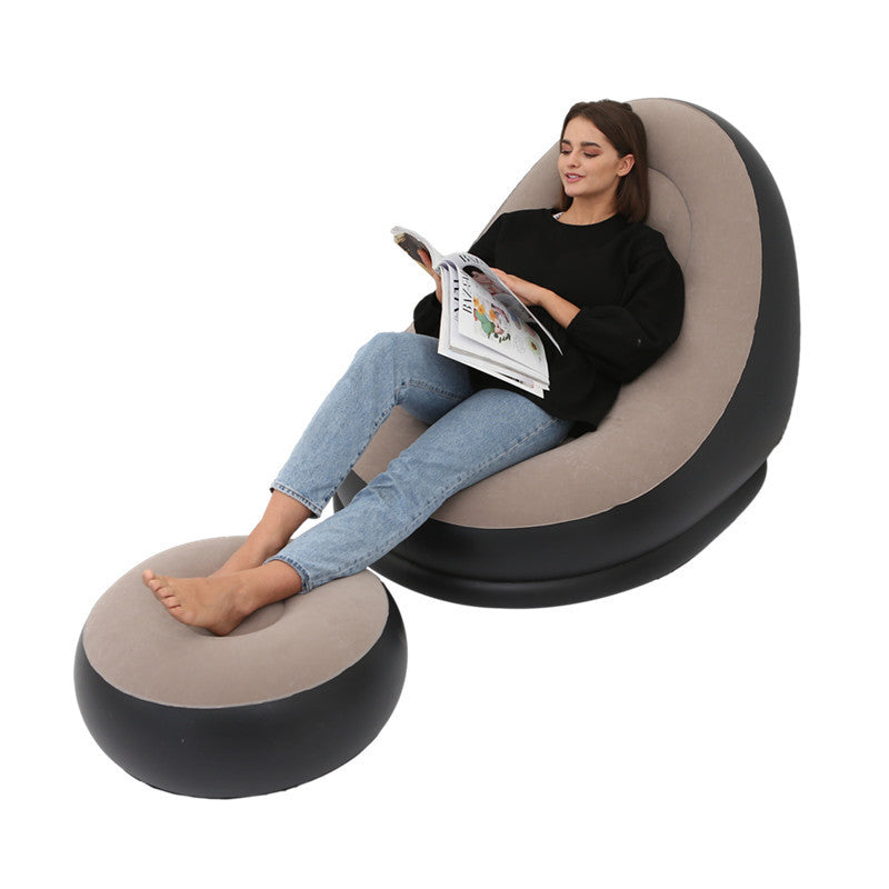 Thicker Inflatable Sofa Lazy Sofa Band Footstool BargainsRule