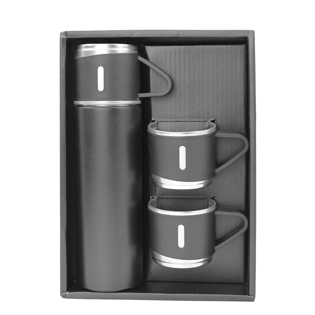 Double Wall Thermal Bottle 3 Cups Stainless Steel Squeeze 500ml