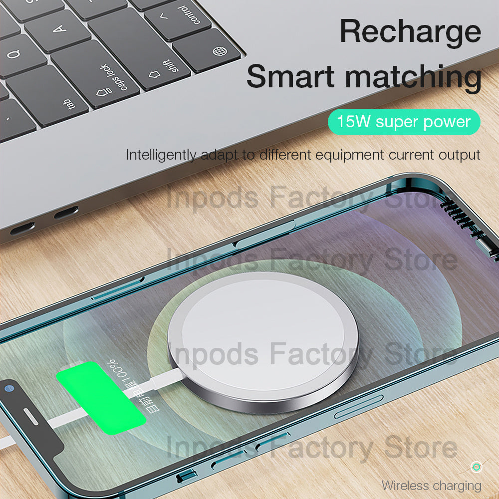 Compatible with Apple, Magnet Safe Fast 15w Wireless Charger for Iphone 12 Pro MAx charger BargainsRule