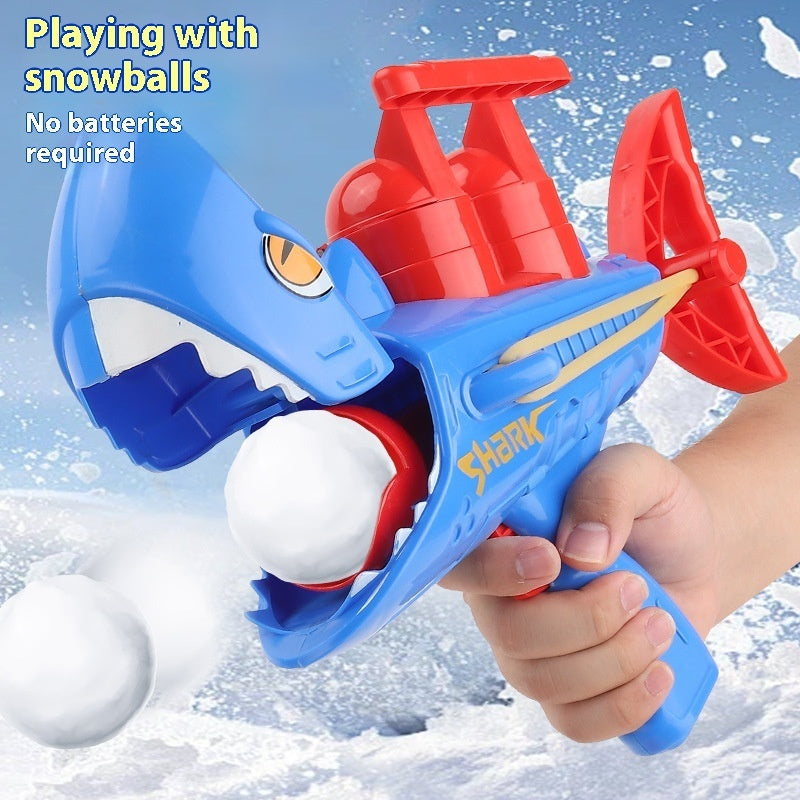 Children's Shark Snowball Gun Snow Outdoor Toys BargainsRule