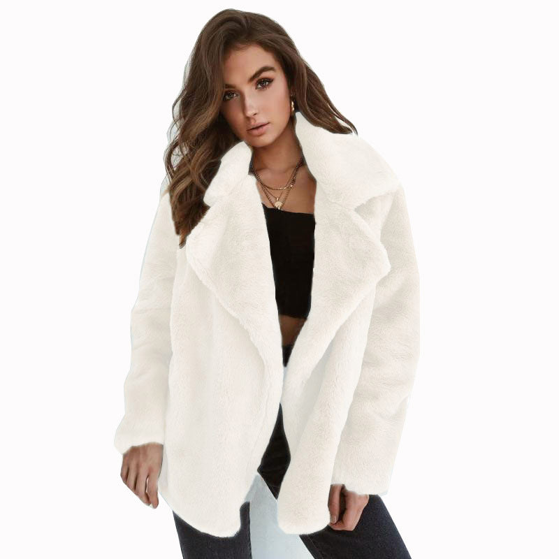 Sexy Plush Lapel Comfort Slim Jacket