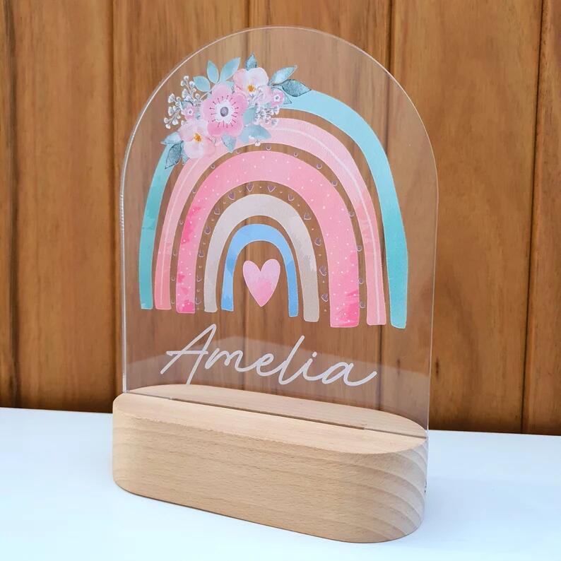 Personalized Colorful Night Light Baby Gift Night Light BargainsRule