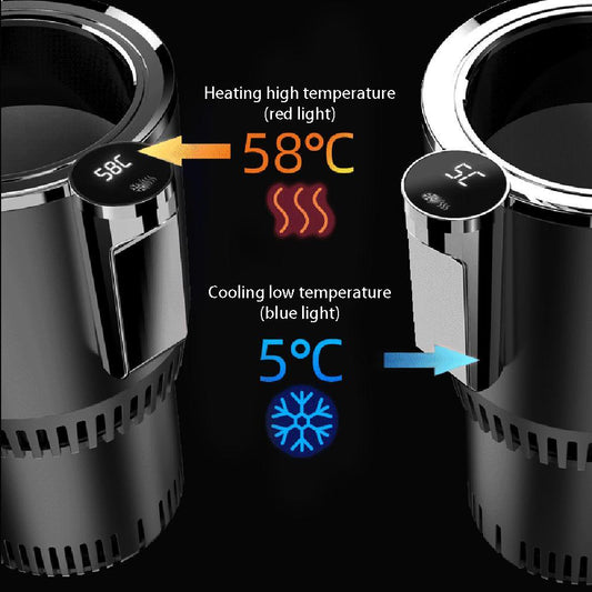 Intelligent Car Cup Warmer Cooler 2 in 1 with Smart Digital Display