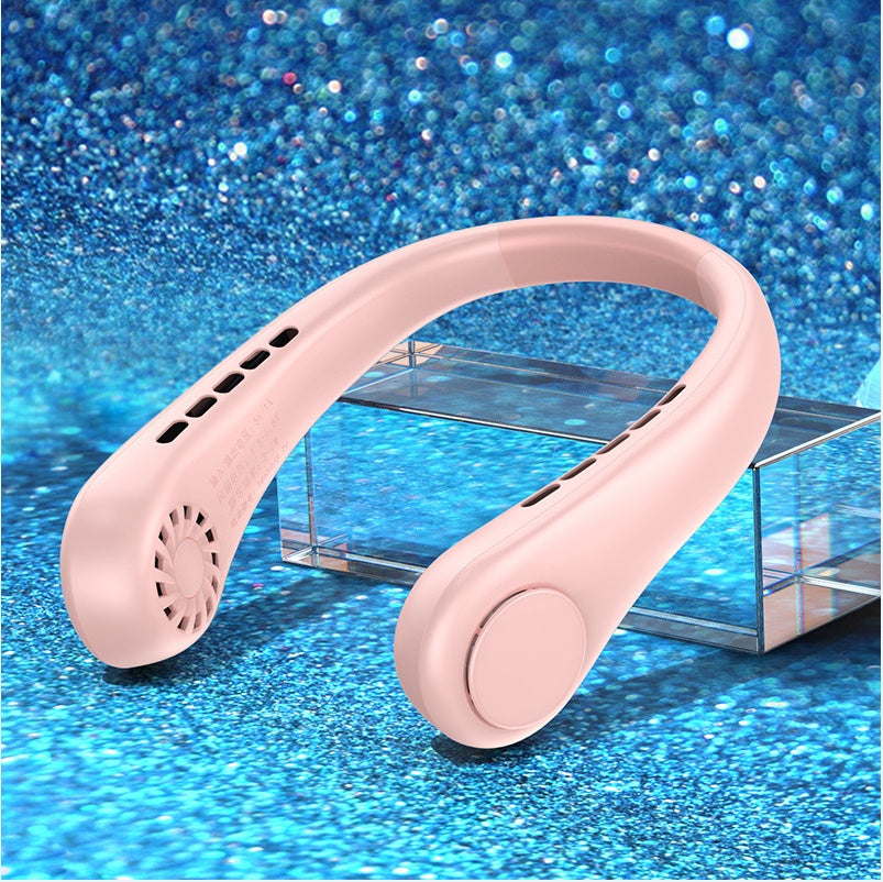 New Mini Neck Fan Portable Bladeless Hanging Neck Rechargeable Air Cooler Mini Summer Sports Fans BargainsRule