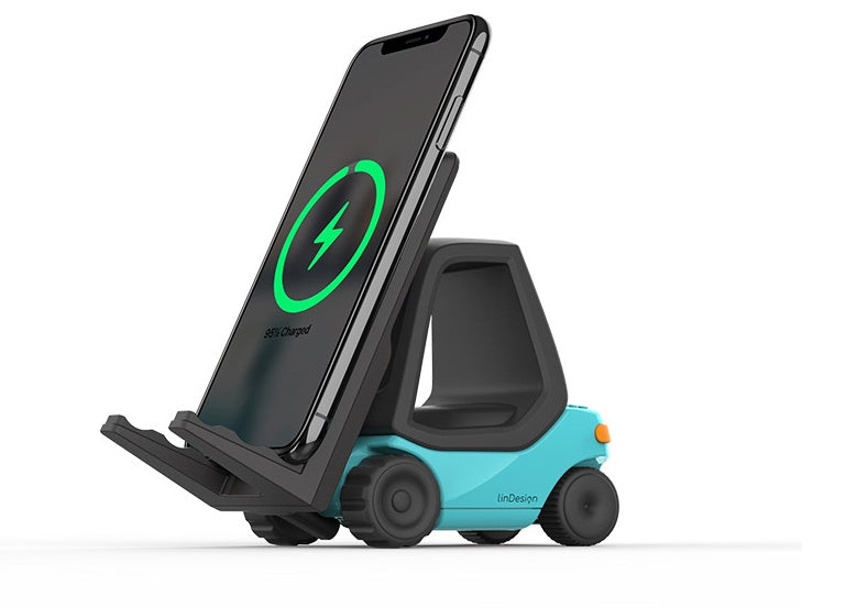 Forklift Creative Mobile Phone Stand Wireless Charger BargainsRule