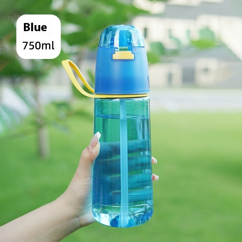 Girls Hydrating And Cooling Sports Spray Water Bottle