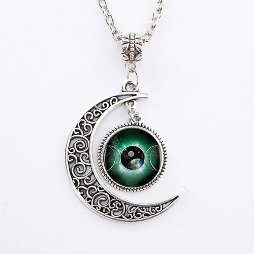 TRIPLE MOON GODDESS PENDANT NECKLACE BargainsRule