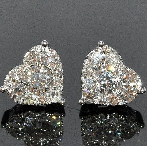 Diamond-inlaid Heart-shaped Temperament Earrings And Earrings Female BargainsRule