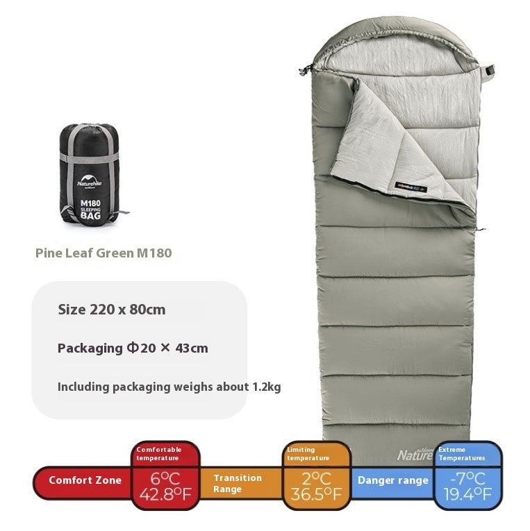 Washable And Spliced Double-person Tent Camping Portable Sleeping Bag