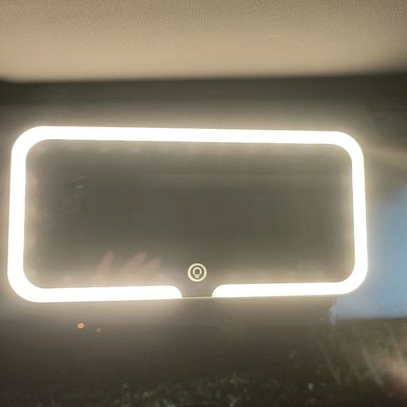 Car Sun Visor With Light Led Make-up Mirror BargainsRule