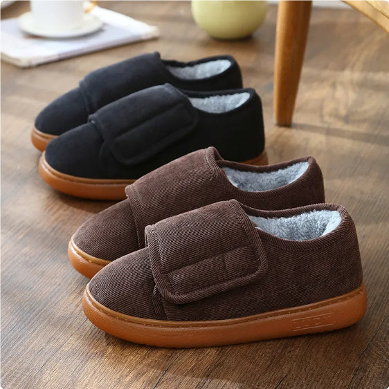 Large Opening Warm Cotton Slippers Bag Heel For Men And Women BargainsRule