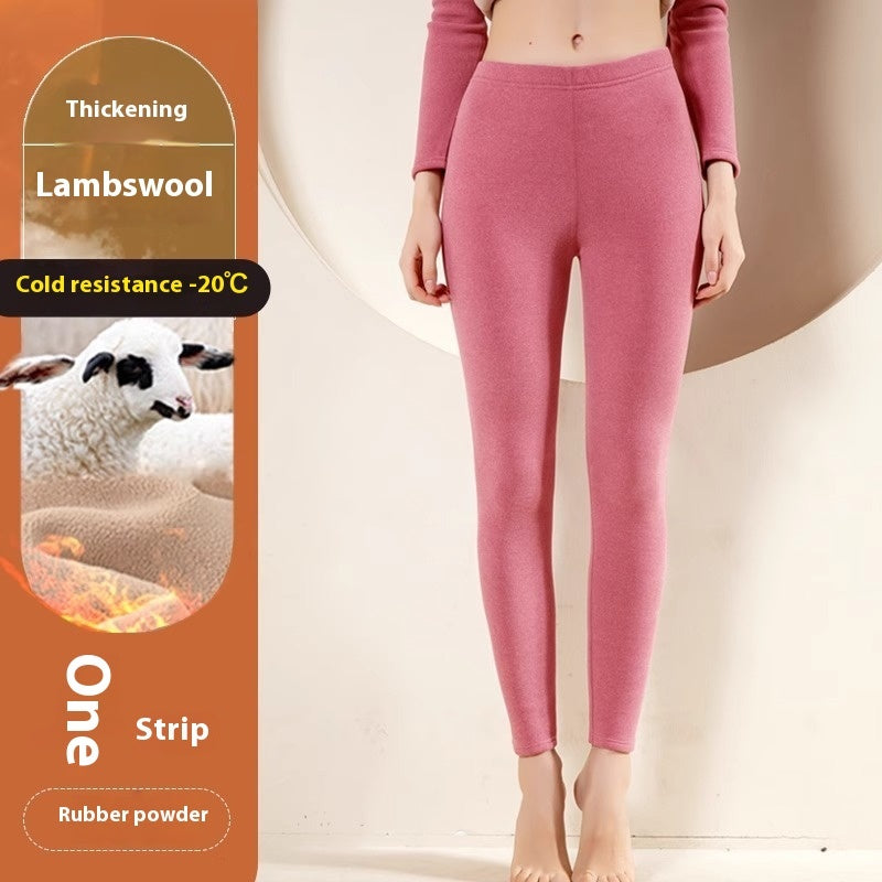 Warm Cashmere Leggings Winter Solid Slim Pants Fashion Trousers For Women Clothing BargainsRule