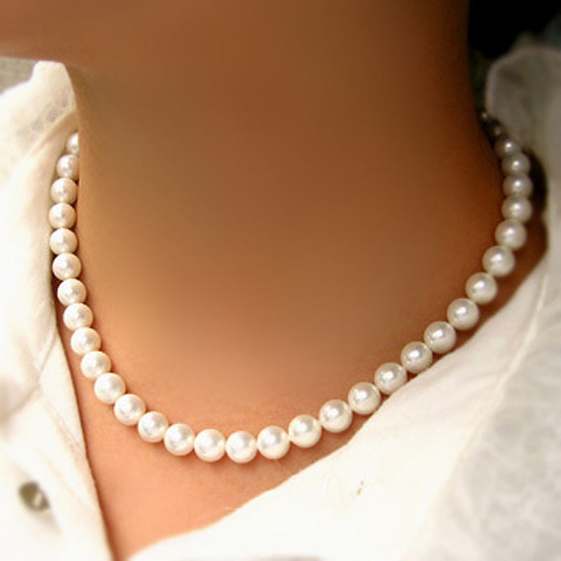 ABS Pearl Necklace Pearl Simple Europe And America